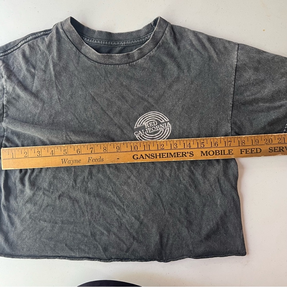 Brandy Melville Charcoal Grey Graphic T-shirt! California! Good condition. - Picture 3 of 8